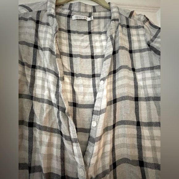 Kenneth Cole Gray Flannel Shirt - Picture 2 of 5